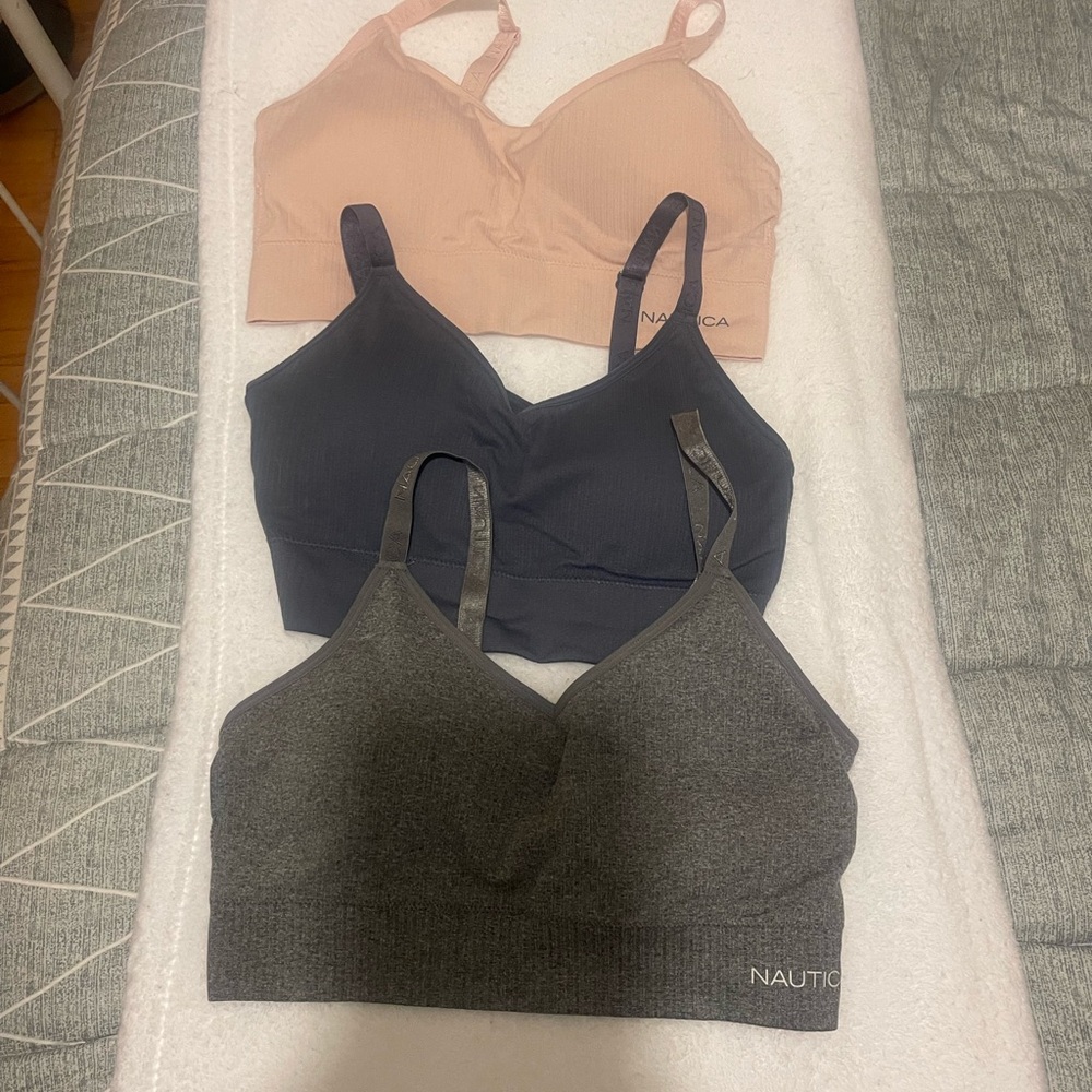Nautica Pink and Black Bras Intimates & Sleepwear